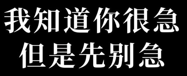 我知道你很急 但是先别急