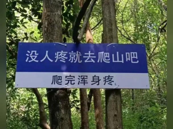 没人疼就去爬山吧 爬完浑身疼