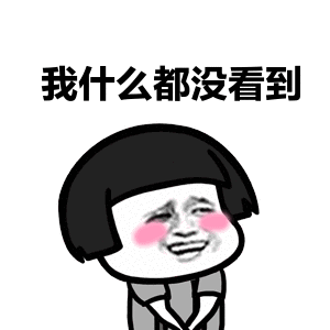 我什么都没看到