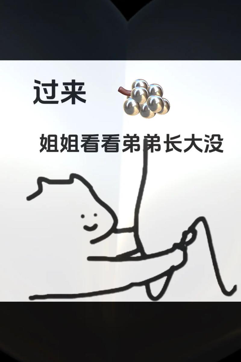 过来 姐姐看看弟弟长大没