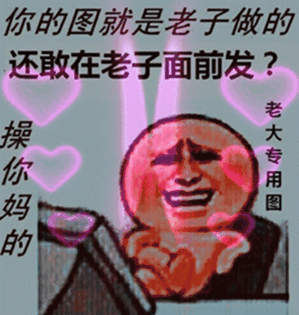 你的图就是老子做的 还敢在老子面前发 老大专用图 操你妈的