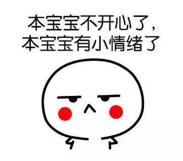 本宝宝不开心了， 本宝宝有小情绪了