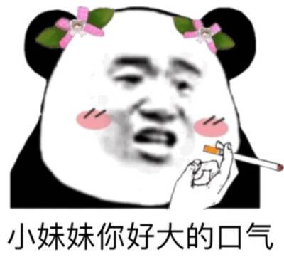 小妹妹你好大的口气