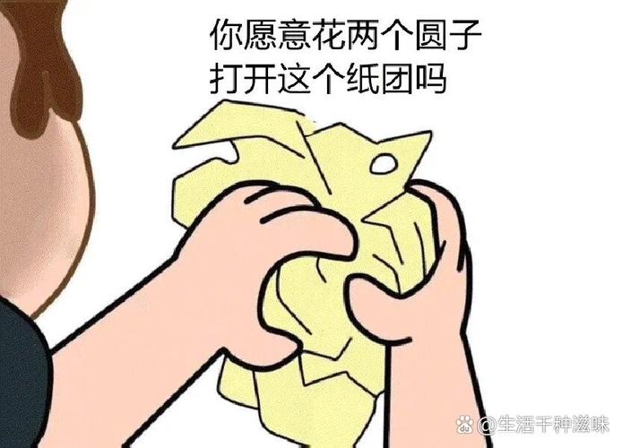你愿意花两个圆子 打开这个纸团吗 @生活干种滋味